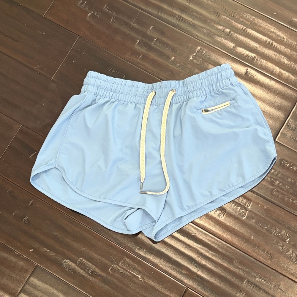 Vuori Light Blue Women's Athletic Shorts